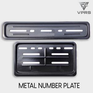 VPRS Metal Number Plate Frame(Set Of 2 FRONT & REAR) (Black) Bike, Car ...