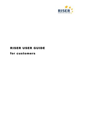 Fillable Online RISER User Guide Fax Email Print - pdfFiller