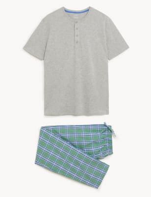 Pure Cotton Checked Pyjama Set