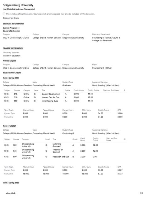 Image result for This Is Not Official Transcript