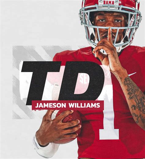 Download Jameson Williams Bama Football Promo Wallpaper | Wallpapers.com