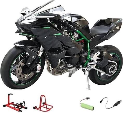 Bestie Toys 1/6 Scale Kawasaki H2R Alloy Diecast Motorcycle with Sound ...