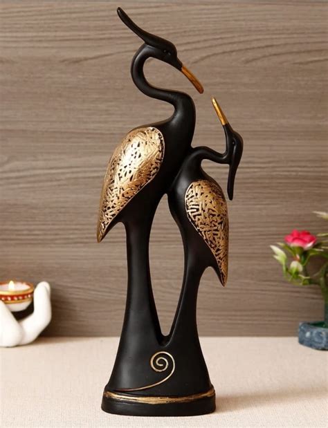 Buy Craft Junction Swan Pair Showpiece for Home Decor Living Room ...
