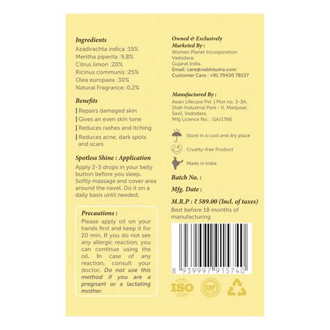 Nabhi Sutra-Ayurvedic Belly Button Oil Acne Control