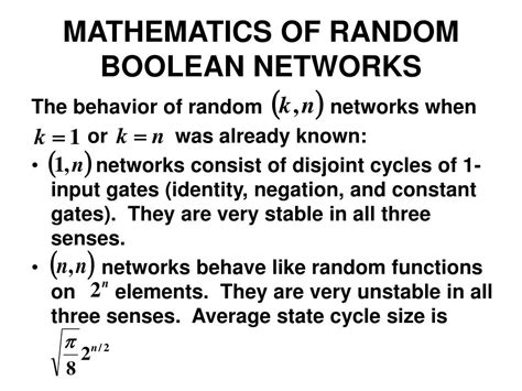 Image result for Random Boolean Networks