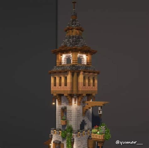 Watchtower Castle Build Minecraft 的图像结果