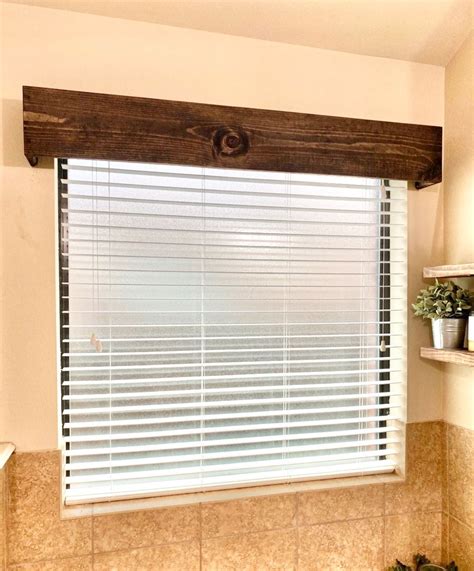 Rustic window valance wood cornice board wood valance etsy – Artofit