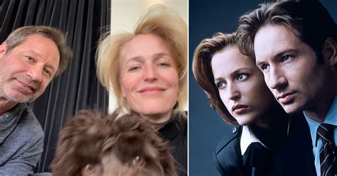 Gillian Anderson David Duchovny Leaba Gillian Anderson And David