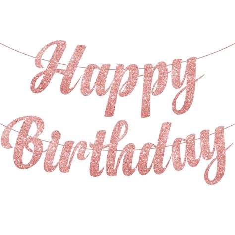 Happy Birthday Cursive Pink