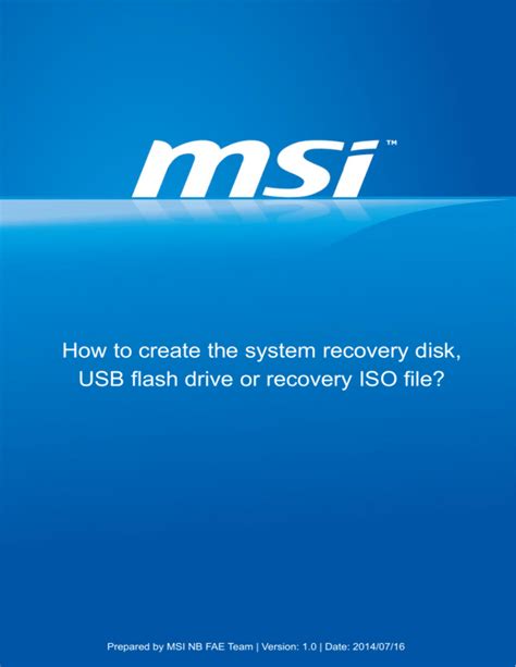 Image result for Create a System Recovery USB