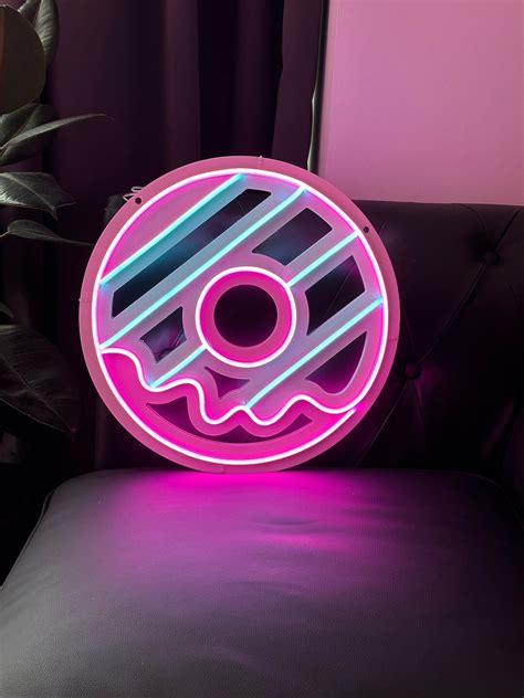 Donuts Neon Sign Wall Art Cake Neon Sign Sweet Donuts Sign - Etsy