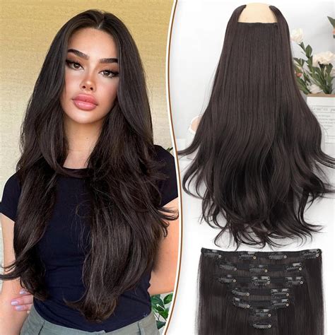 Amazon.com : KooKaStyle Clip in Hair Extensions for Women,7PCS 16 Inch ...