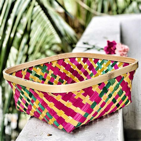 Square Bamboo Basket