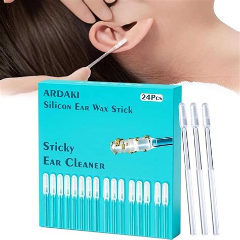ARDAKI Silicone Ear Wax Cleaner Stick Reusable Ear Wax Remover Tool Kit ...