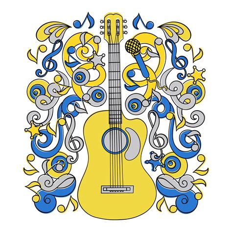 COUNTRY MUSIC HOLIDAY Western Festival Vector Illustration Set 20432746 ...