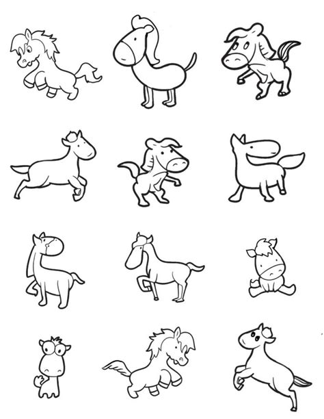 骏马简笔画 的图像结果