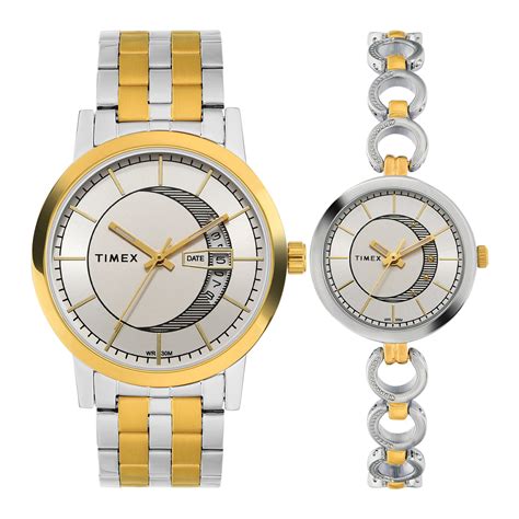 Timex Silver Round Dial Quartz Analog Unisex Watch - TW00ZR317 - At ...