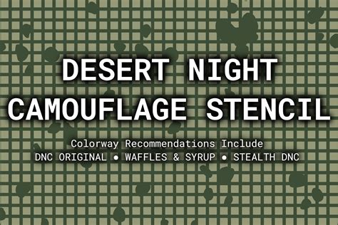 Desert Night Camouflage Stencil – Rattler Innovations LLC
