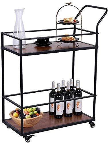 Buy INDIDECOR 45148 Kitchen Serving Cart, Mobile Bar Cart Utility ...