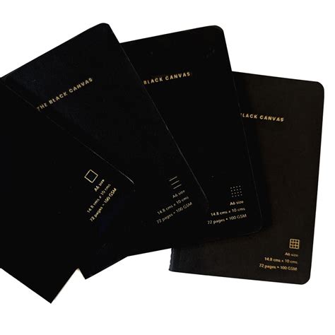 Notebooks - A6 – The Black Canvas