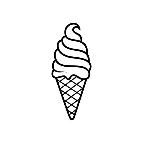 Ice cream. Ice cream outline icons. Ice cream sign. Ice cream icon line ...