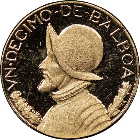 De Balboa (Pattern; Uniface Obverse; Piefort) - Panama – Numista