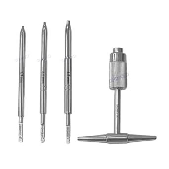 Gromed Ortho Quick Coupling (QC) T-Handle + 3Pcs (2.7+3.5+4.5mm) Hex QC ...