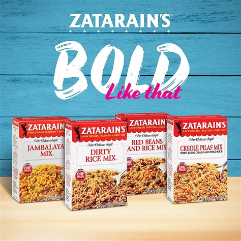 Zatarain's Jambalaya Mix 40 oz - Authentic Cajun Rice Mix for Sausage ...