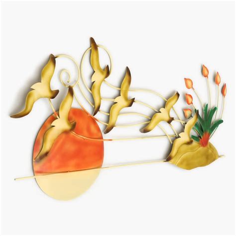 Buy VEDAS Mystical India Metal Flying Bird Wall Accent from Vedas at ...