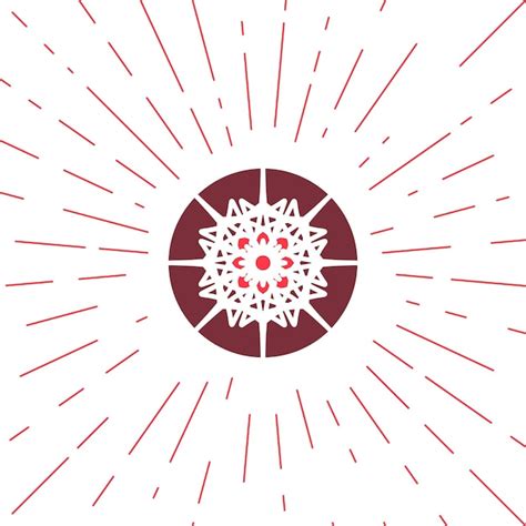 A blue circular emblem on which sits a white sun composed of a circle surrounded by 12 rays