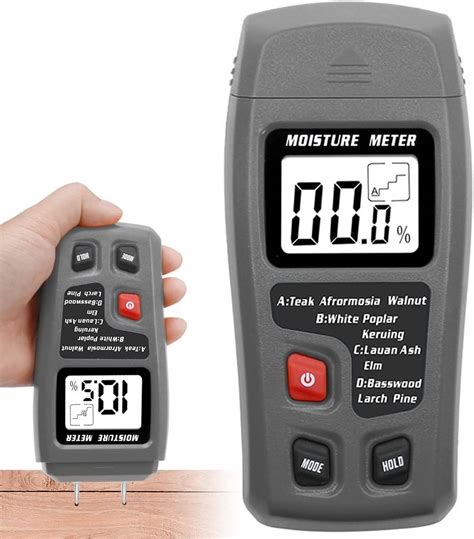 Amazon.com: Ghopy Wood Moisture Meter 9V Digital Moisture Detector with ...