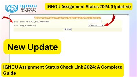 Rezultat imagine pentru Assignment Status IGNOU Check