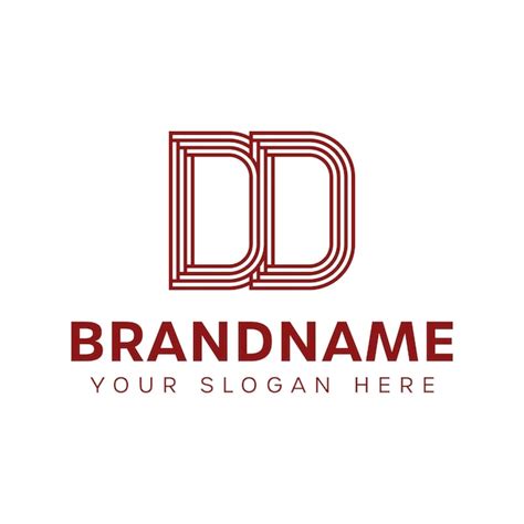 Letters dd monogram logo for business with dd initials | Premium Vector