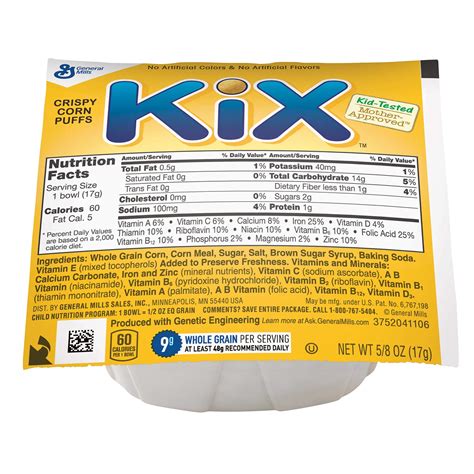 Calories In Kix Cereal With Milk at Lorelei Rios blog