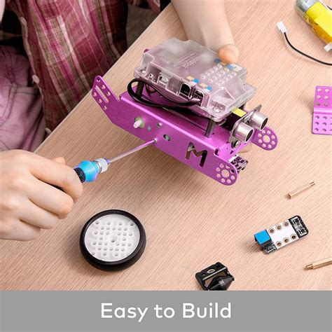 Buy Makeblock mBot Pink Coding Robot Kit, STEM Projects for Kids Ages 8 ...