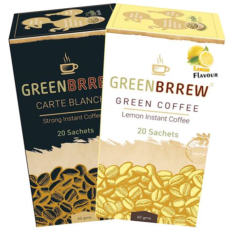 Greenbrrew Instant Green Coffee For Weight Loss - 20 Sachets/Per Pack ...
