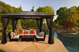Paragon Outdoor Madrid 10X13 Hard Top Gazebo [GZ620LS]