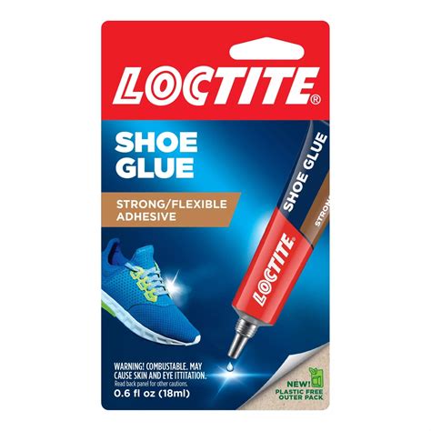 Loctite Strong Super Shoe Repair Glue for Rubber, Clear, 0.6 fl oz Tube ...
