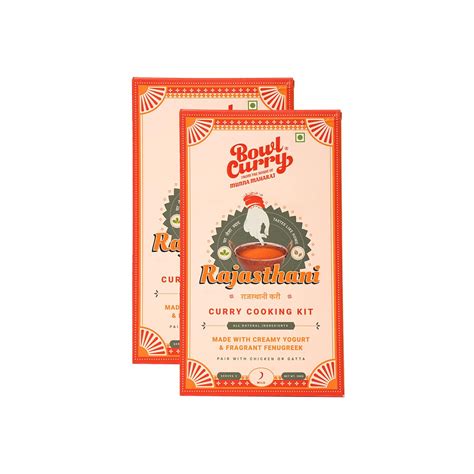 Bowl Curry Rajasthani Curry Paste |Pack of 2 x 600g | Ready to Cook ...