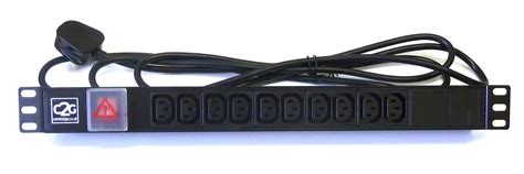 Buy 19" IEC Horizontal 10 Way Rack Power Distribution Unit PDU Data Lan ...
