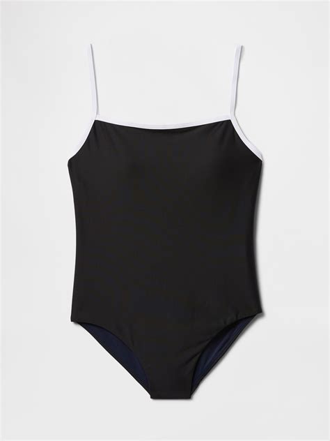 Square-Neck One-Piece Swimsuit | Gap
