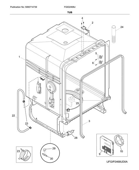 Official Frigidaire FGID2468UF0A dishwasher parts | Sears PartsDirect