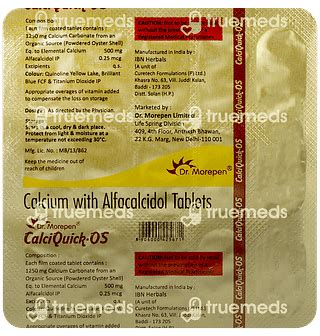 Calciquick Os Tablet 15 - Uses, Side Effects, Dosage, Price | Truemeds