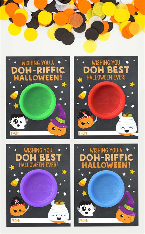 Printable Halloween Play Doh Treat without the Sweet for Kids – ARRA ...