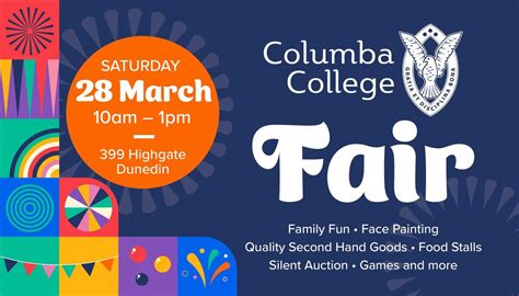 Columba College Fair, 399 Highgate, Dunedin, New Zealand 9011, 28 March ...