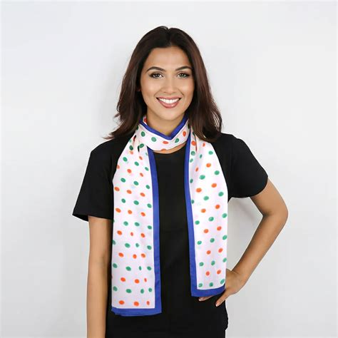 Tricolour Polka Dots | Mulmul Cotton Dupatta | Luv My India Fashion
