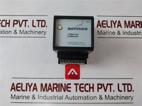 Sonnico Jomax 402 Earth Fault Relay – Aeliya Marine Tech