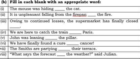 answer with appropriate words - Brainly.in
