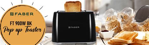 Buy Faber FT 900W BK 900-Watt 2-Slice Pop-up Toaster (Black) Online at ...