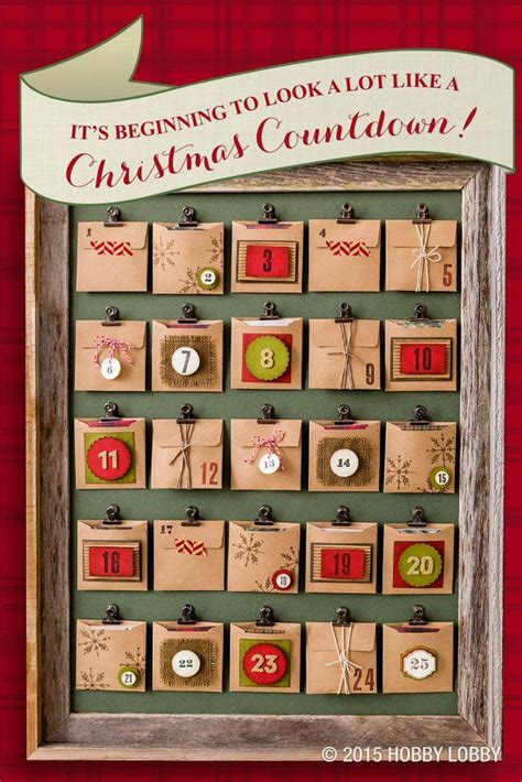 Hobby Lobby Diy Advent Calendar - Do It Yourself